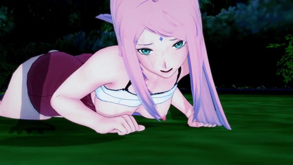 Naruto использует Sakura в лесу, чтобы кончить
