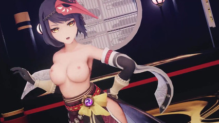 Эротический танец Sara из игры Genshin Impact
